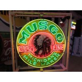 New Musgo Porcelain Neon Sign 60 IN Diameter